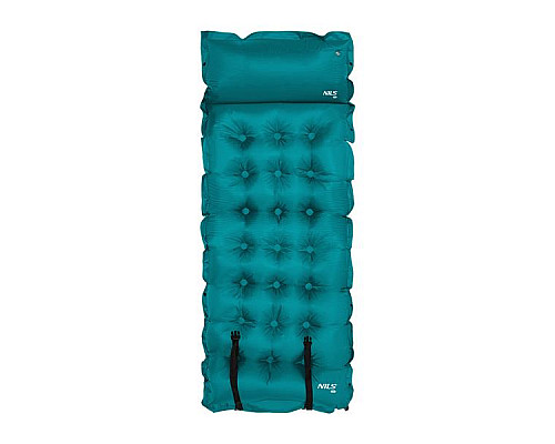 Килимок самонадувний NILS CAMP NC4018, 188 х 66 х 3,5 см - бірюзовий