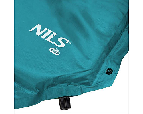 Килимок самонадувний NILS CAMP NC4018, 188 х 66 х 3,5 см - бірюзовий