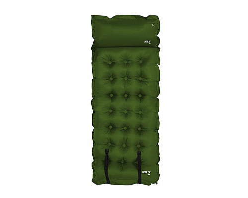 Килимок самонадувний NILS CAMP NC4018, 188 х 66 х 3,5 см - темно-зелений