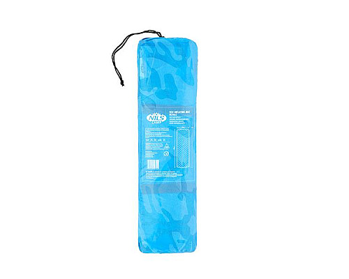 Килимок самонадувний NILS CAMP NC4062 195 х 60 х 5 см, блакитний
