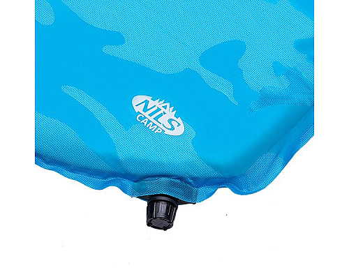 Килимок самонадувний NILS CAMP NC4062 195 х 60 х 5 см, блакитний