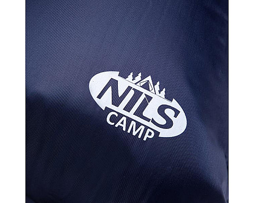Килимок самонадувний з подушкою NILS CAMP NC4008, 188 х 57 х 2,7 см - синій