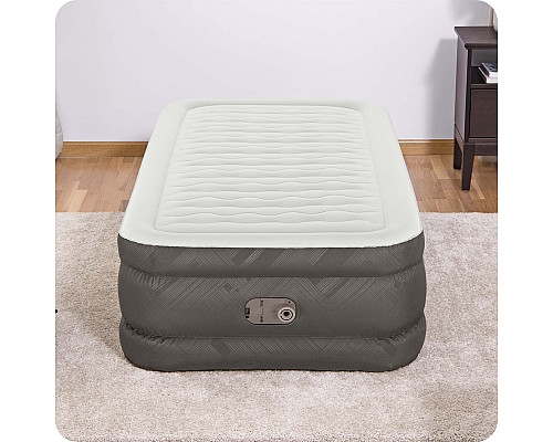 Матрац надуний Bestway 69048 з насосом 191 x 97 x 46 см, бежевий
