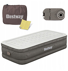Матрац надуний Bestway 69048 з насосом 191 x 97 x 46 см, бежевий