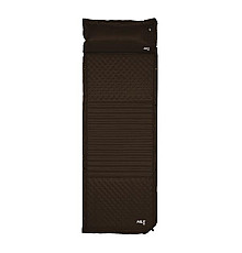 Килимок самонадувний з подушкою NILS CAMP NC4001, 190 х 63 х3,8 см - чорний