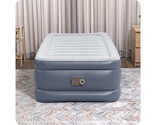 Матрац надувний Bestway 6713G з насосом 191 x 97 x 51 см, сірий