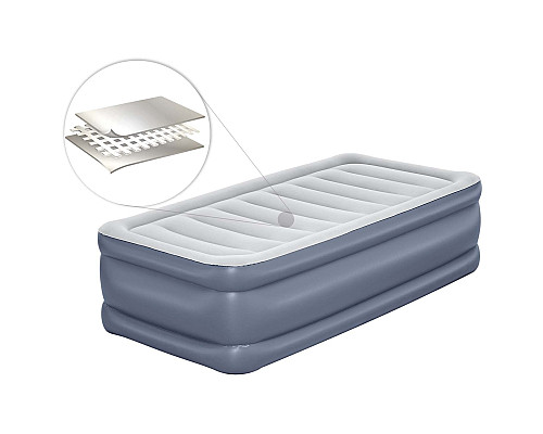Матрац надувний Bestway 6713G з насосом 191 x 97 x 51 см, сірий