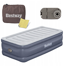 Матрац надувний Bestway 6713G з насосом 191 x 97 x 51 см, сірий