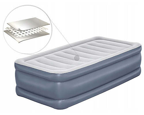 Матрац надувний Bestway 6713G з насосом 191 x 97 x 51 см, сірий