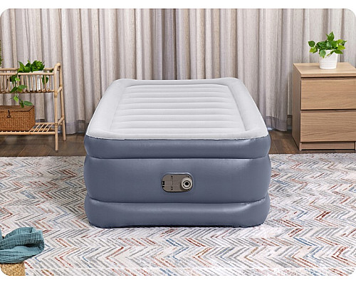 Матрац надувний Bestway 6713G з насосом 191 x 97 x 51 см, сірий