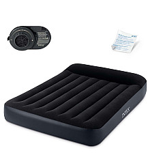 Матрац надувний 64150 з вбудованим електронасосом 203х152х25 см, чорний