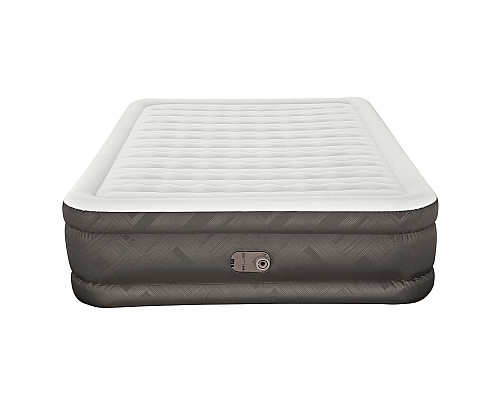 Матрац надувний Bestway 69050 з насосом 203 x 152 x 46 см, бежевий