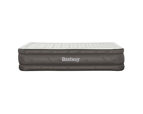 Матрац надувний Bestway 69050 з насосом 203 x 152 x 46 см, бежевий