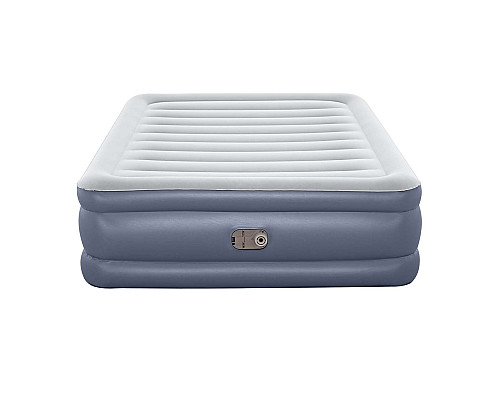 Матрац надувний Bestway 6713I з насосом 203 x 152 x 51 см, сірий