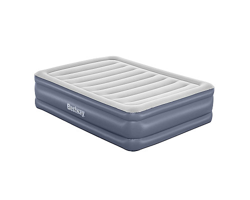Матрац надувний Bestway 6713I з насосом 203 x 152 x 51 см, сірий