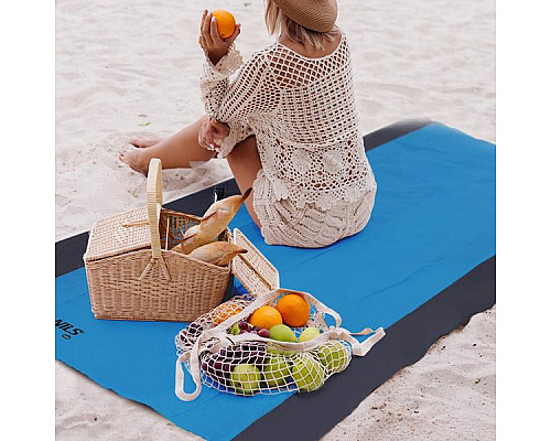 Килимок NILS CAMP RIPSTOP NC1716, 200 х 210 - чорно-синій