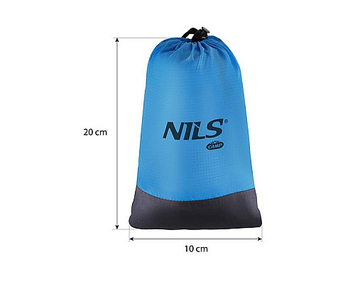 Килимок NILS CAMP RIPSTOP NC1716, 200 х 210 - чорно-синій