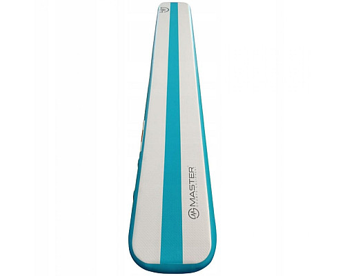 Мат гімнастичний надувний MASTER AirBeam, 300 x 40 x 10 см, сіро-блакитний
