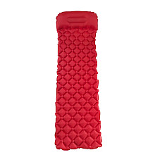 Каримат надувний з помпою WCG 195 х 56 х 6 см - червоний