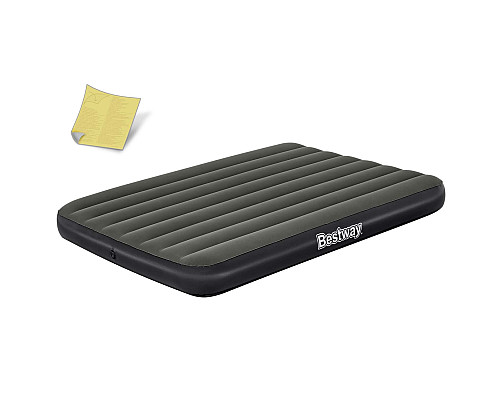 Матрац надувний Bestway 6713M 191x137 см, чорно-сірий