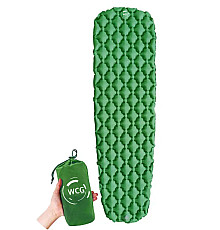 Каримат надувний WCG 195 х 56 х 6 см - зелений