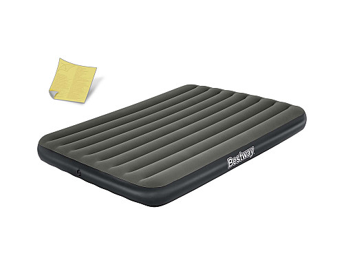 Матрац надувний Bestway 6713N 203x152 см, чорно-сірий