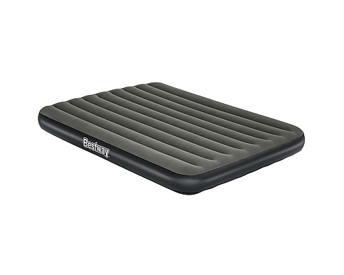 Матрац надувний Bestway 6713N 203x152 см, чорно-сірий