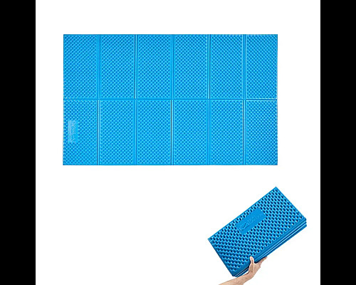 Килимок подвійний складаний Mobi Gardenт NX20663007 198 х 118 х 1,7 см, синій