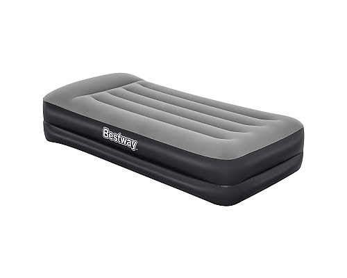 Матрац надувний Bestway 67401 з вбудованим електронасосом 191x97 см, чорно-сірий