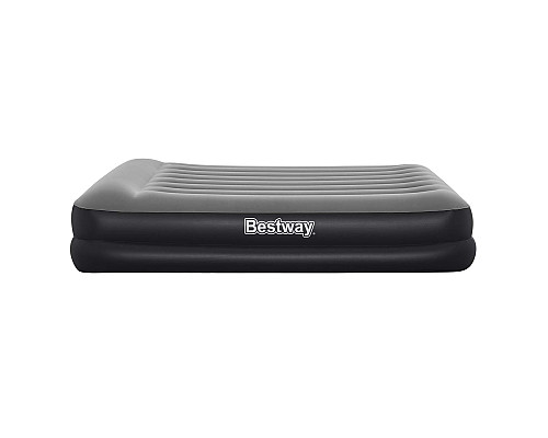 Матрац надувний Bestway 67403 з вбудованим насосом 203x152 см, чорно-сірий