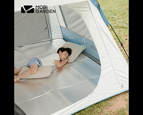 Килимок кемпінговий Mobi Garden Aluminium NX23663005 200 х 200 см, сріблястий