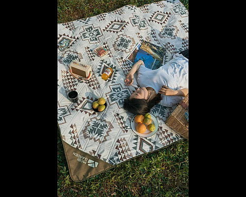 Килимок для пікніка Mobi Garden Ultrasound picnic NX22663020 200 х 200 см, хакі