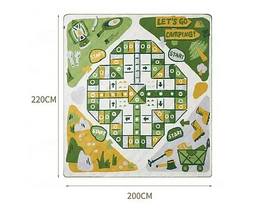 Килимок для пікніка Mobi Garden Camp NX23663022 200 х 220 см, зелений