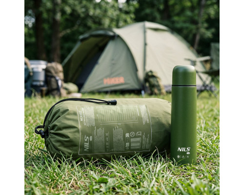 Матрац туристичний з вбудованим насосом NILS CAMP NC4402 190 х 63 х 10 см, зелений