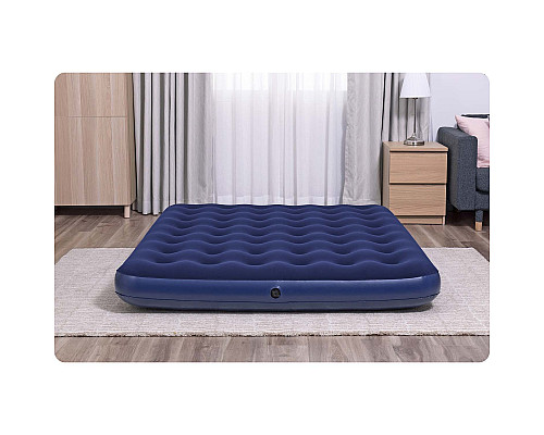 Матрац надувний Bestway 67003 з насосом 203x152 см, синій