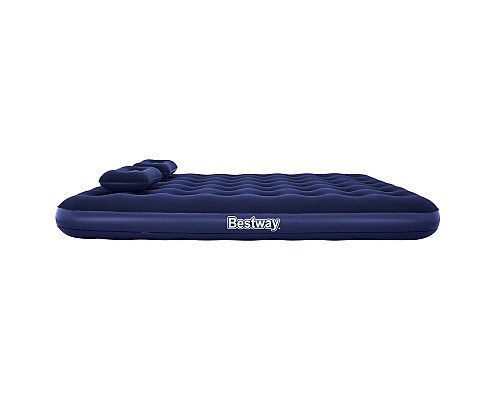 Матрац надувний Bestway 67374 з насосом 203 x 152 см, синій
