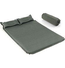 Матрац самонадувний Costway 2-місний 131 x 187 x 4 см - сірий