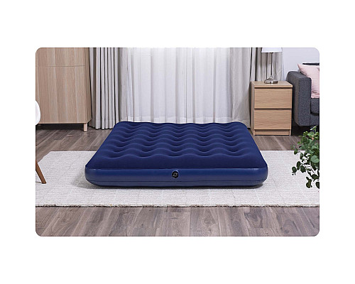 Матрац надувний Bestway 67002-62002 з насосом 191 х 137 х 22 см, синій