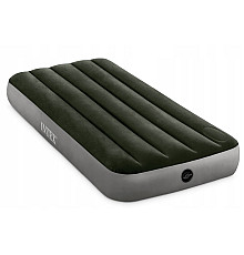 Матрац надувний INTEX 64760 191x76x25 см, сіро-зелений