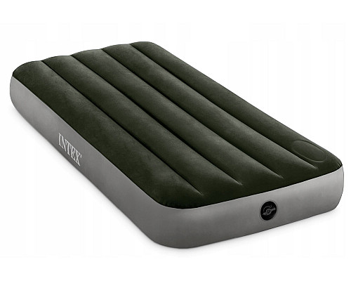 Матрац надувний INTEX 64760 191x76x25 см, сіро-зелений