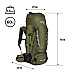 Рюкзак туристичний NILS CAMP NC1994 RAMSVIK 60 л, хакі