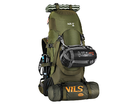 Рюкзак туристичний NILS CAMP NC1994 RAMSVIK 60 л, хакі