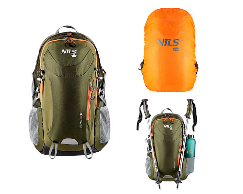 Рюкзак туристичний Nils Camp NC1917 Rambler 40 л, хакі