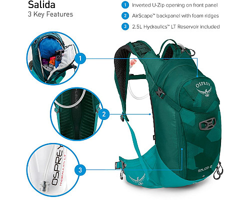 Рюкзак Osprey Salida 12 (без питної системи) Рюкзак Osprey Salida 12 (без питної системи)
