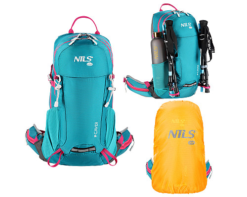 Рюкзак туристичний NILS CAMP NC1950 Caver 18 л, бірюзовий