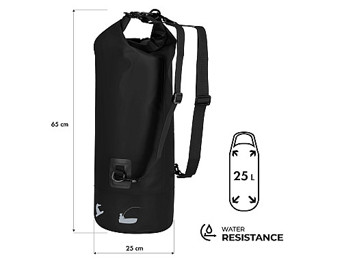 Герморюкзак NILS CAMP NC17108 25 л, чорний
