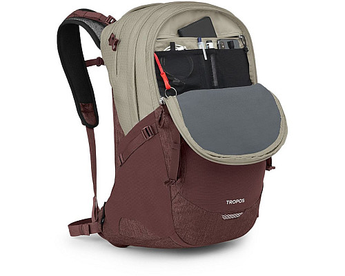 Рюкзак Osprey Tropos 32 sawdust tan/raisin red - O/S - бежевий/бордовий