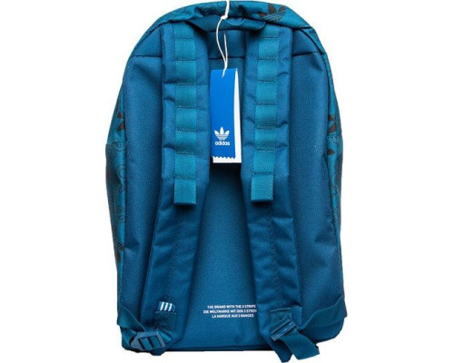 Спортивний рюкзак Adidas Adicolor Medium (DV0187) - бірюзовий з емблемами