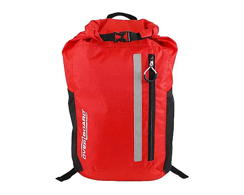 Рюкзак водонепроникний OverBoard OB1225R-EU 20 л - чорно-червоний