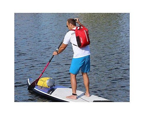 Рюкзак водонепроникний OverBoard OB1225R-EU 20 л - чорно-червоний